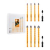 Upgraded Masonry Drill Bits Set 5*2/6*2/8*2/10/12mm, EXFEIN Serrated Drill Bits