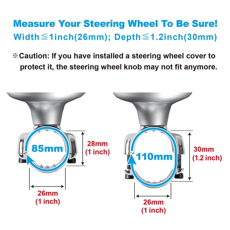Hypersonic Car Steering Knob Power Handle Steering Wheel Spinner for