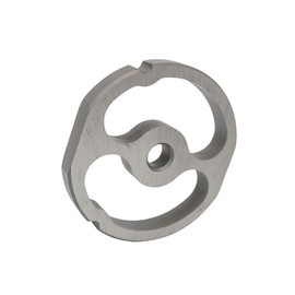 Grinder Plate with 2 Flat Edges for #32 Grinders, Butcher Boy, with Kidney Holes Great for Frist Grind Chunks