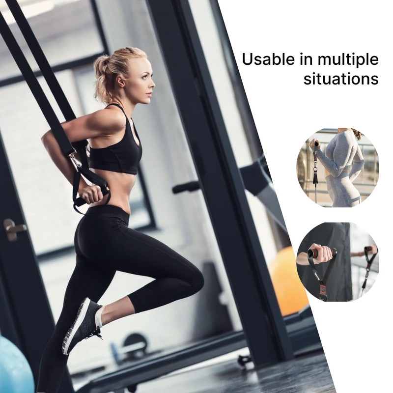 Heavy Duty Exercise Handles for Resistance Bands and Cable Machines,