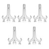 TOPDANCHUANG 5 PCS Clear Easels Display Stand Acrylic Plate Stands