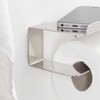 Tiger Colar Toilet Roll Holder with Shelf, Mounting Without Drilling,