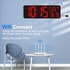XREXS Large Digital Wall Clock WiFi Sync, 16.5 in Large