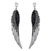 EVER FAITH Women's Austrian Crystal Wedding Angel Wing Pierced Dangle