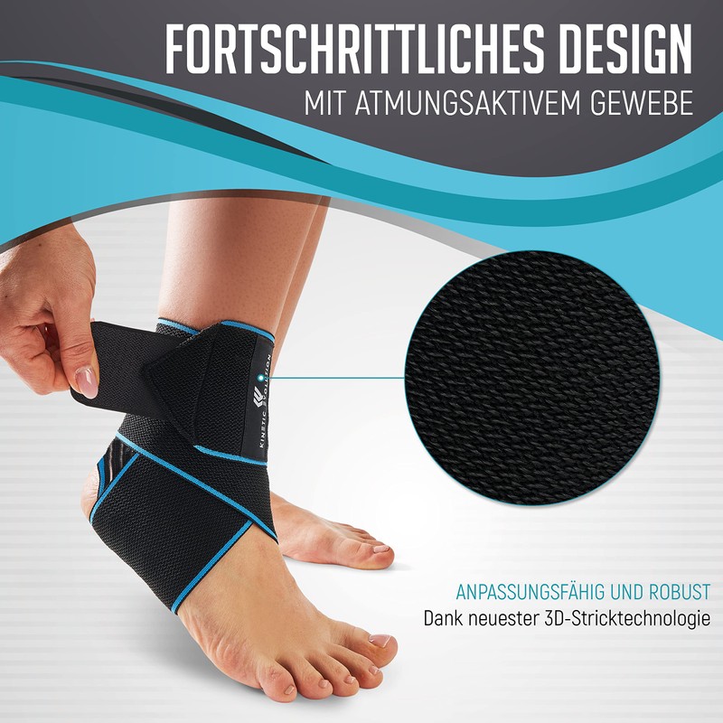 KINETIC EVOLUTION Adjustable Foot Brace Provides Elastic Ankle Protection for