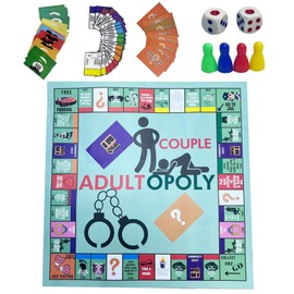 WHNICUST Couple Board Game, Couple Conversation Cards, Board Game Props for Date Night