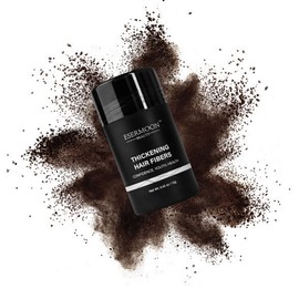 Hair Fibers (12g), Hair Fibers for Thinning Hair, Hair Building Fibers, Hairpiece Filler, Increase Hair Density, Styling Powder for Women & Men, Hair Makeup, Premium Formula Thickening (DARK BROWN)