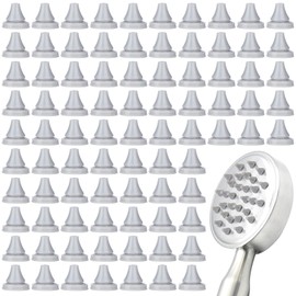 PAGOW 100Pcs Shower Head Nozzles Replacement, Silicone Showerhead Spray Hole Nozzle Universal Sprinkler Spout Round Nibs Disassemble and Wash Water Outlet Granules Repair Parts Supplies