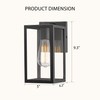 Bestshared Exterior Wall Lantern, Outdoor Wall Sconce, Patio Lighting Fixture
