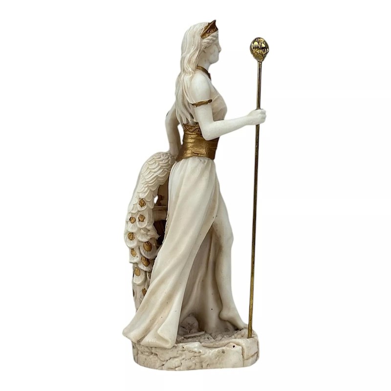 Hera Queen of Gods Statue - 7.08 inches Grey Patina