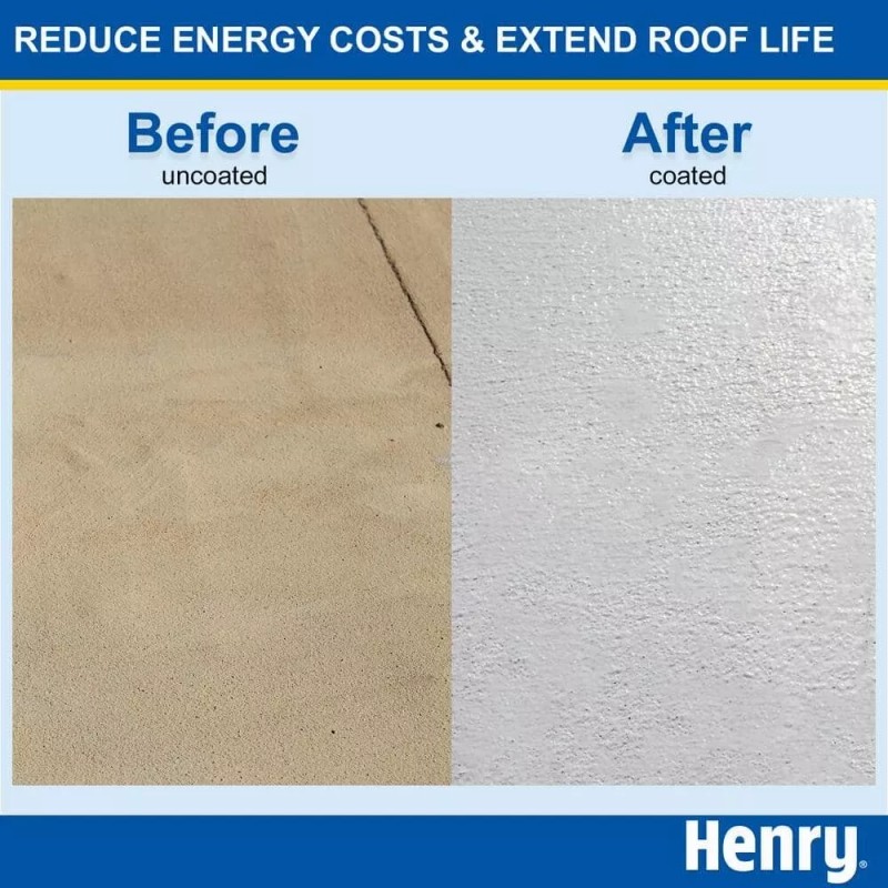 Henry 287 Solar-Flex White Acrylic Elastomeric Reflective Roof Coating 4.75
