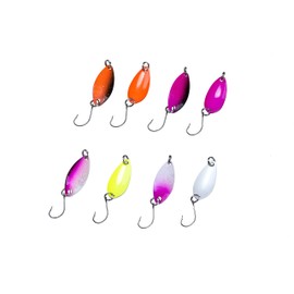 MiRoeFishing UL Fishing Lure Artificial Bait Set Including Fine Rib Pongos I Spoon I Rubber Fish Perfect for Trout and Bass Accessory Set Bait Set