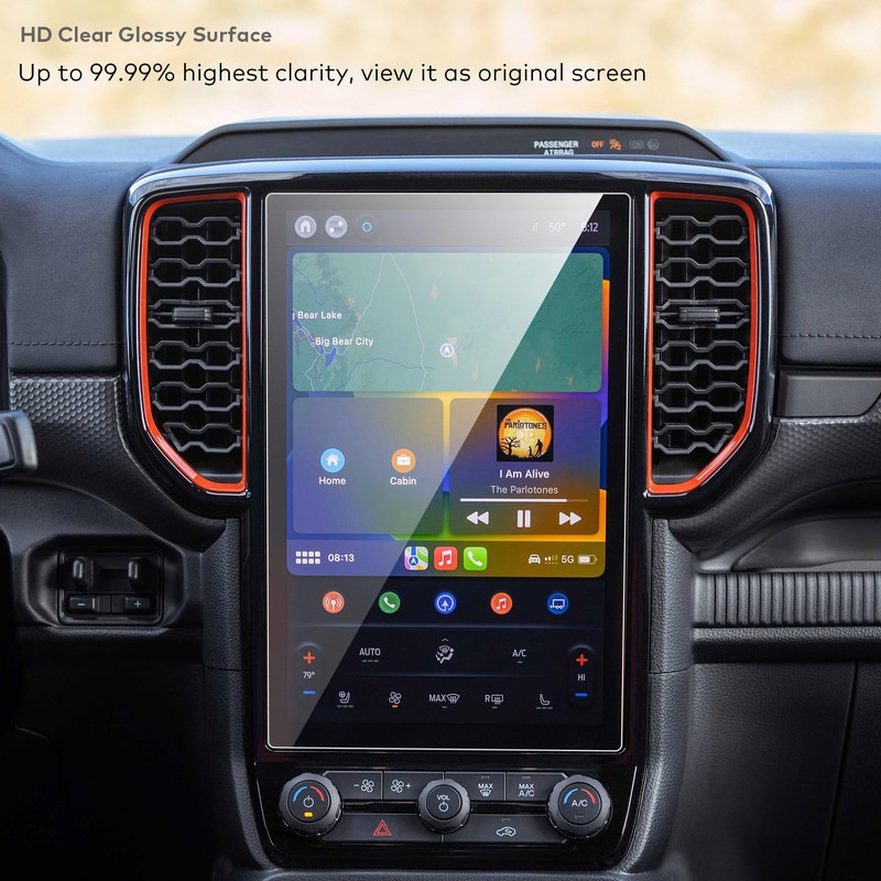 INNOSURE Tempered Glass Screen Protector for (2024/2025/2026) Ford Ranger Lariat/Raptor