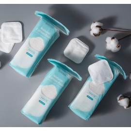 SHINO Natural Square Cotton Pads,300 Ps Biodegradable Pads, Makeup Remover Pads for Sensitive Skin - Beauty, Personal Care, Baby Care & Daily Cosmetics (Pack of 3）