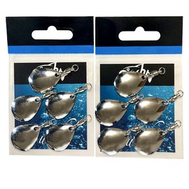 Bucht Colorado Blade Lure Tuning Parts Bass Fishing (10 Silver, Large)