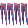 Toulite 4 Pairs Striped Tights for Women Stretchy Legging High