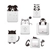 Power Switch Sticker, Cute, Wall Sticker, Panda, Cat, Wallpaper, Penguin,