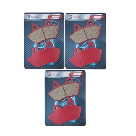S SYUU Premium Ceramic Front Rear Brake Pads Compatible with Harley Davidson Touring FLHRCi FLHRi/FLHR Road King 2000 2001 2002 2003 2004 2005 2006 2007 -Quiet, Heat Dispassion, All Weather FA400FR