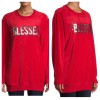 No Boundaries Juniors “Blessed” Graphic Pullover Sweatshirt – Red, Size