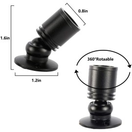 YaeCCC 4Pack Dimmable 360° Angle LED Mini Spotlight Jewelry Display Cabinet Light 3000k