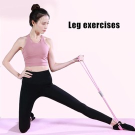 Saludea Resistance Band with Handles, Arm Figure 8 Resistance Band with Handles, Chest Expander, Yoga Gym Fitness Pulling Rope 8 Word Elastic for Arm and Shoulder Stretch
