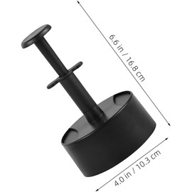 PRETYZOOM Molde para Hamburguesas de Plástico Redondo con Botón de Presión Antiadherente para Hacer Hamburguesas Salchichas y Sándwiches de Tocino Casa o Cocina