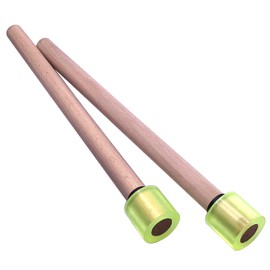 TUOREN Steel Drum Pan Mallets Sticks 13" Rubber Drumstick for Playing Tenor Steelpan, Steel Tongue Drum with Wooden Handle