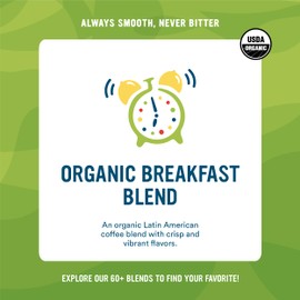 Cameron's Coffee Organic Breakfast Blend Single Serve Pods, 12 Count, 4.33 Ounce (Pack of 6)