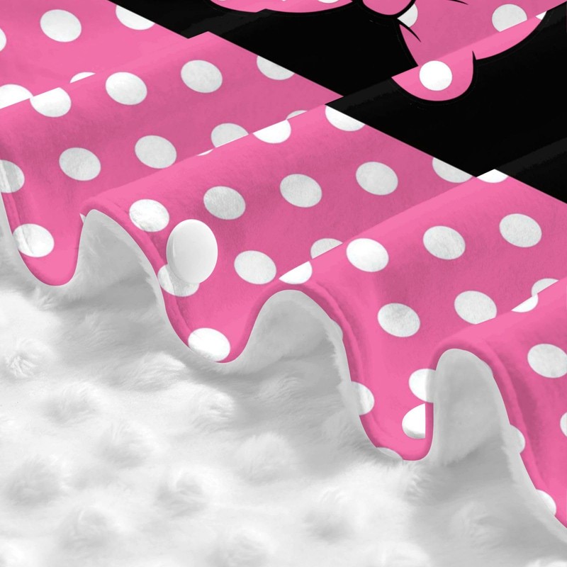 Pink Black Bow Polka Dot Car Seat Canopy Cover, Universal