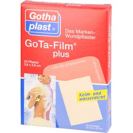 Gota Film plus 3,8x3,8 cm Plaster Pack of 20