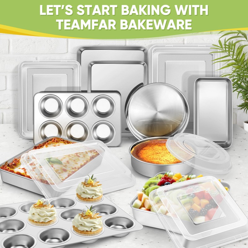 TeamFar Stainless Steel Baking Sheet, 20’’ x 14’’ Large Baking