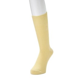 Munsing Wear MGBXJB00 Men's Socks, Classic Crew Length, Antibacterial, Deodorizing, Business, Golf, YL00 (Yellow), 25.0-27.0 cm