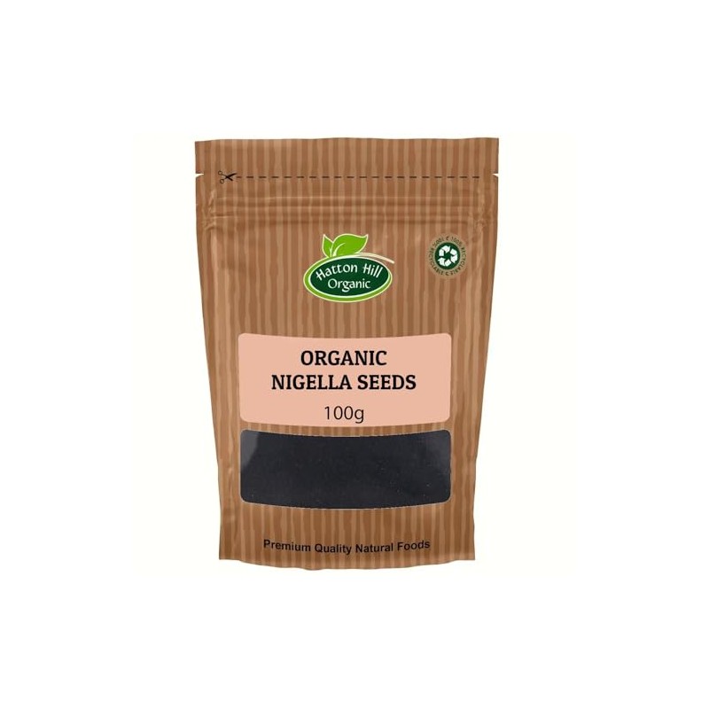 Organic Nigella Seeds 100g by Hatton Hill Organic | Raw,