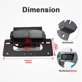 Xitomer Motorcycle Fender Eliminator Tail Tidy, Fit for GSX-8R 2024-2025, GSX-8S 2023-2025 License Plate Holder, with Tail light, Compatible with OEM/Stock Turn Signal