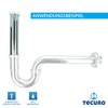 tecuro Dip Pipe Flanged Pipe Diameter 32 x 250 mm