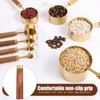 Measuring Cups and Spoons Set 8-Piece, Food-Grade Golden Nonstick with