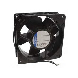 EBM-PAPST 4606ZWU-879 AC Fans 120x38mm 115VAC 17W, 105.9 CFM, 3100 RPM, 42.0 dB(A), BB, 2 Wire Leads, IP65 - Dust Tight, Water Resistant Metal Frame