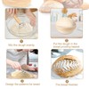 TeamFar Bread Proofing Basket Set, 9” Round & 10” Oval
