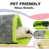 TCYYNEK Warm Guinea Pig Hideout Tunnel Bed, Soft Removable Guinea