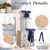 Paterr 3 Pack Wedding Burlap Tote Bags with Handles Reusable