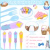 FULJOOY 24 Pack Easter Pre Rolled Cutlery Silverware Utensil Set