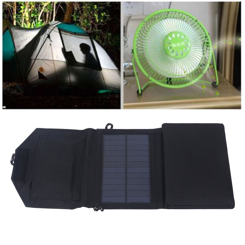 Solar Panel 15W 5V Dual USB Output Portable Folding Solar