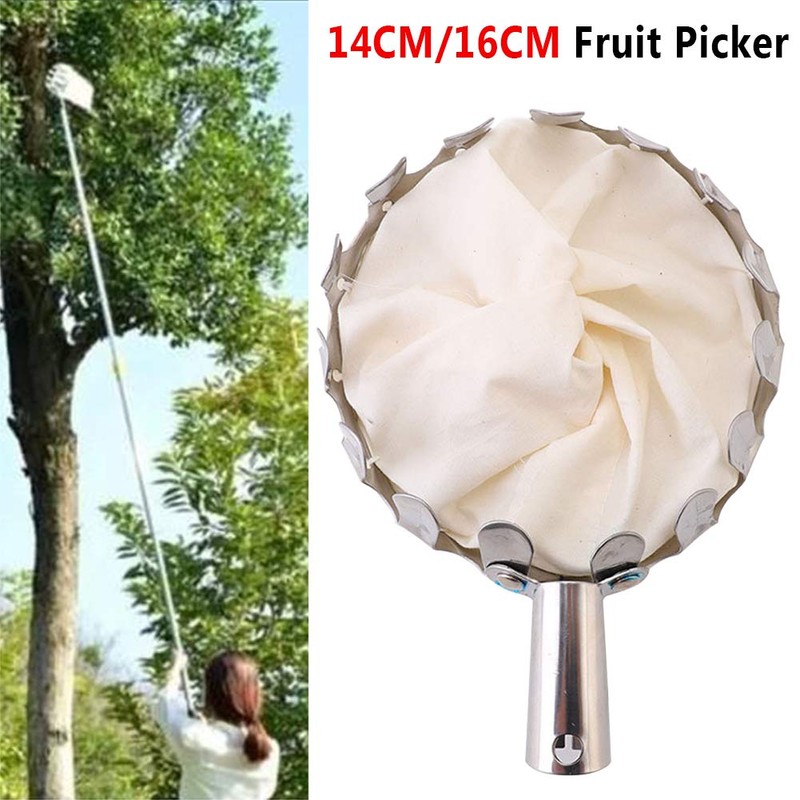 Fruit Picker Head Basket, Fruit Picking Tool with Basket, Orange