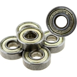 The Lord of the Tools 608zz ABEC-5 Skateboard Wheel Bearings, Deep Groove Scooter Roller Skate Ball Bearings Set of 10pcs