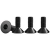 Drenky M6 Hex Socket Countersunk Bolts, Black Screws Countersunk DIN