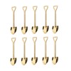 10 Pack Dessert Spoon 6 inch Shovel Shape Stainless Steel