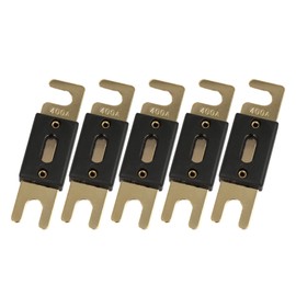 X AUTOHAUX 5 Pcs ANL Fuses 400 Amp Gold Tone Plated Fuse for Car Audio System