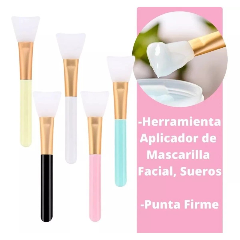 Urban Studio Kit 3 Pzs Brocha Aplicador Silicona Para Mascarillas