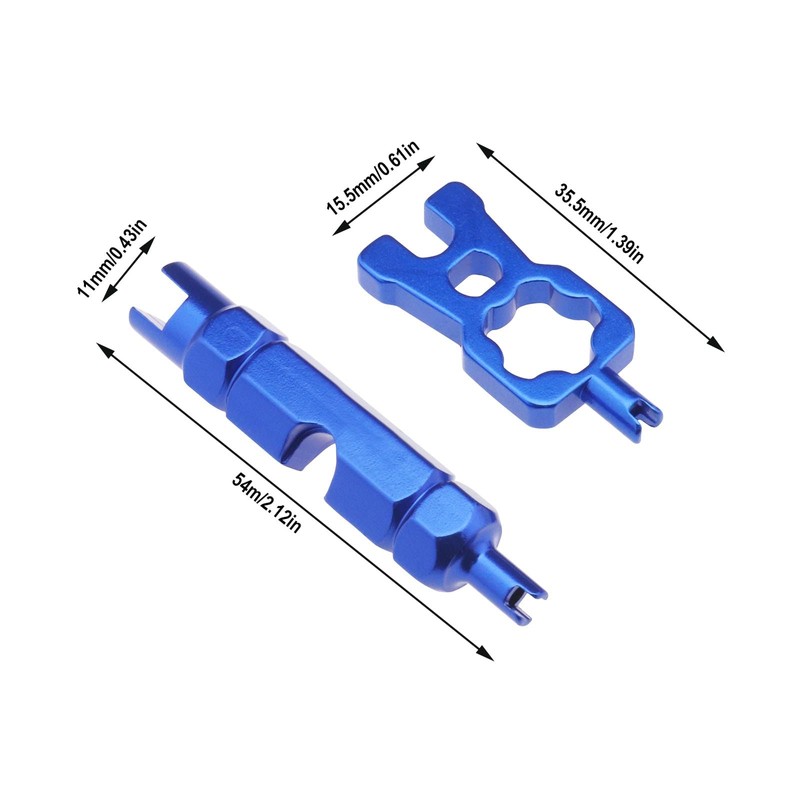 eMagTech 2PCS Valve Core Remover Tool for Schrader Presta Aluminium