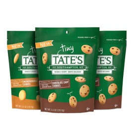 Tate's Bake Shop Tiny Tate's Variety Pack, Chocolate Chip & Snickerdoodle Cookies, 3-5.5 oz Bags